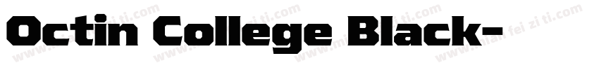 Octin College Black字体转换